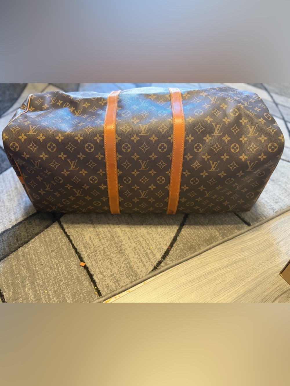 Authentic Classic Monogram Keepall 55 Bandouliere 55  travel Duffle Bag - Picture 9 of 16